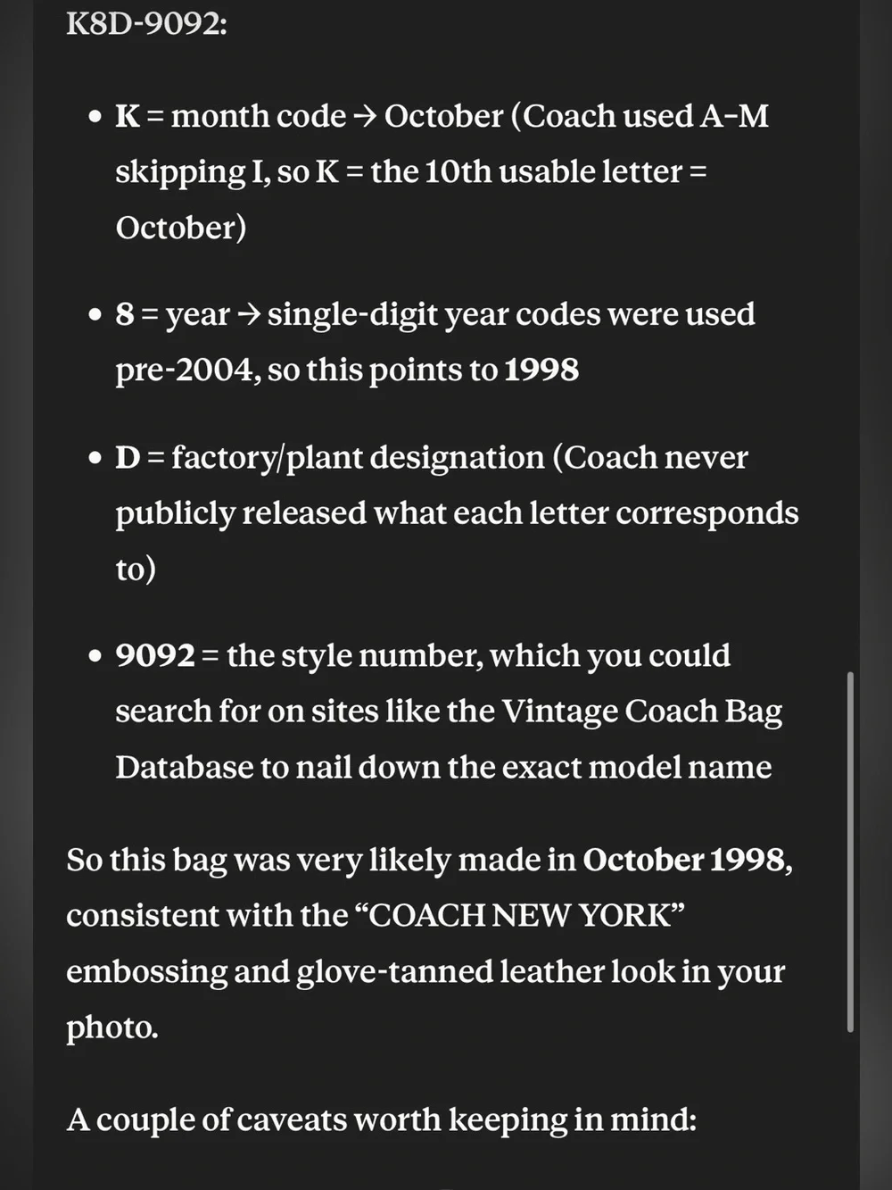 Coach rare vintage